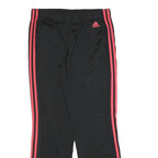 ADIDAS Womens Joggers Black & Red M W30 L30 Slim Tapered Sporty Polyester