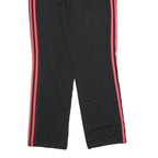 ADIDAS Womens Joggers Black & Red M W30 L30 Slim Tapered Sporty Polyester