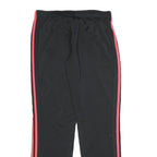 ADIDAS Womens Joggers Black & Red M W30 L30 Slim Tapered Sporty Polyester