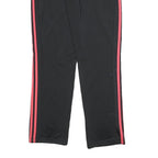 ADIDAS Womens Joggers Black & Red M W30 L30 Slim Tapered Sporty Polyester