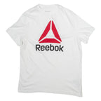REEBOK Womens T-Shirt White L