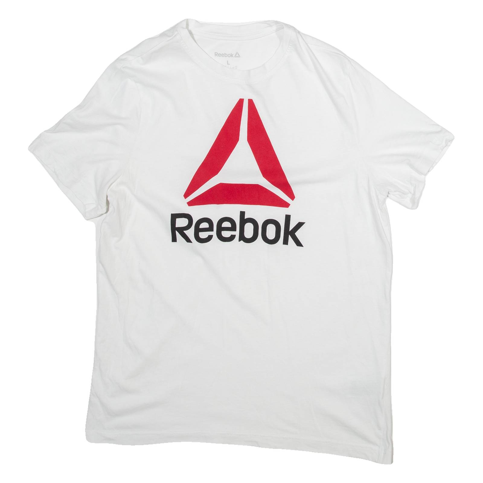 REEBOK Womens T-Shirt White L