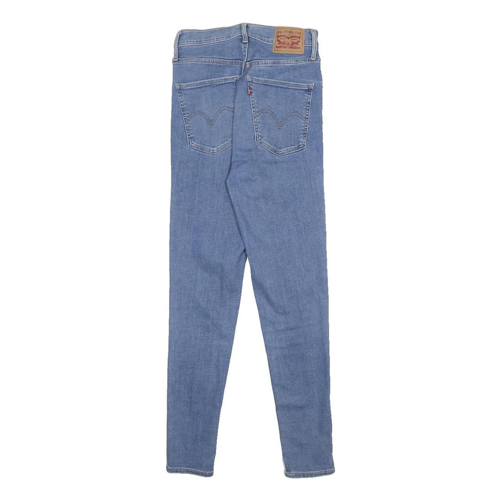 LEVI'S Womens Slim Blue Denim Jeans W24 L28 Zip Closure Stylish Fit
