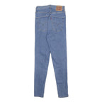LEVI'S Womens Slim Blue Denim Jeans W24 L28 Zip Closure Stylish Fit