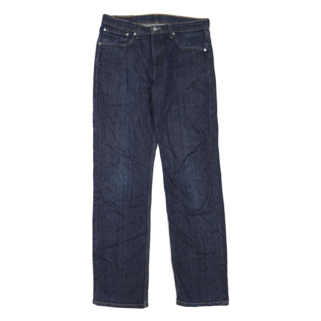 LEVI'S 751 Mens Jeans Blue Regular Straight Denim Raw W33 L34 Classic Fit Zip