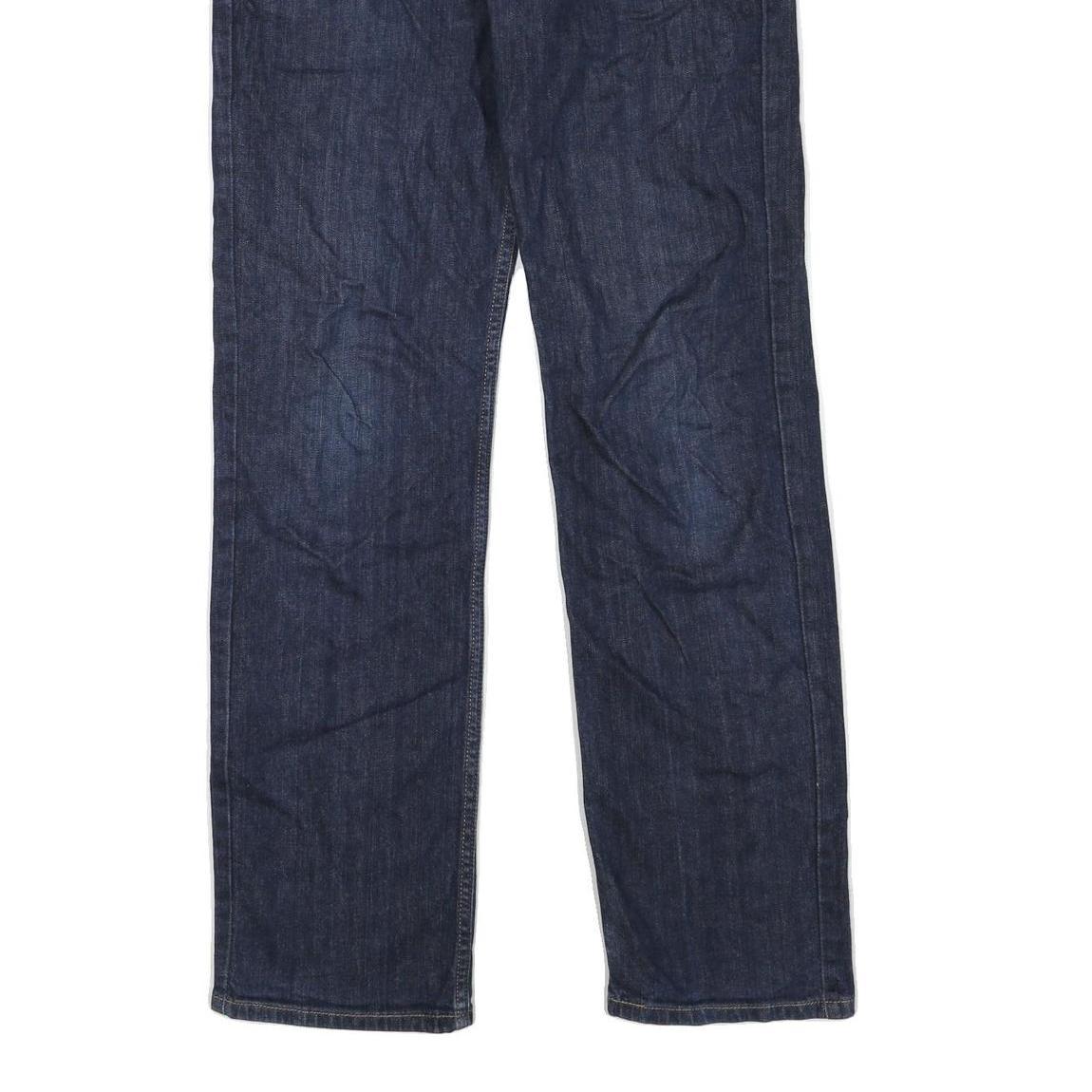 LEVI'S 751 Mens Jeans Blue Regular Straight Denim Raw W33 L34 Classic Fit Zip