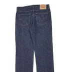 LEVI'S 751 Mens Jeans Blue Regular Straight Denim Raw W33 L34 Classic Fit Zip