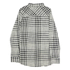 MERONA Womens Black & White Check Shirt S Cotton Blend Casual Button-Up
