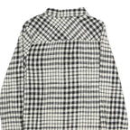 MERONA Womens Black & White Check Shirt S Cotton Blend Casual Button-Up