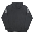 ADIDAS Mens Black Hoodie L Cotton Blend Pullover Logo Print