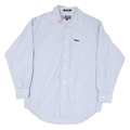 CHAPS RALPH LAUREN Mens Blue Plain Shirt M Classic Button Down Casual Cotton