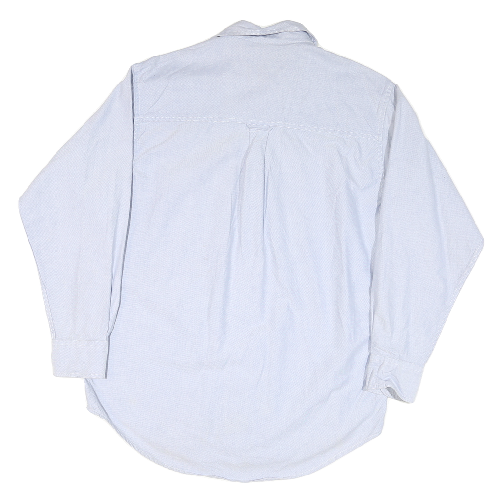 CHAPS RALPH LAUREN Mens Blue Plain Shirt M Classic Button Down Casual Cotton
