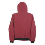 DIESEL Mens Red Polyester Jacket S Zip Hooded Casual Lightweight Fashion