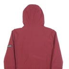 DIESEL Mens Red Polyester Jacket S Zip Hooded Casual Lightweight Fashion