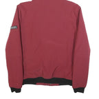 DIESEL Mens Red Polyester Jacket S Zip Hooded Casual Lightweight Fashion