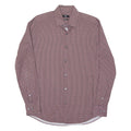 BOSS Slim Fit Mens Shirt Red Spotted Long Sleeve M