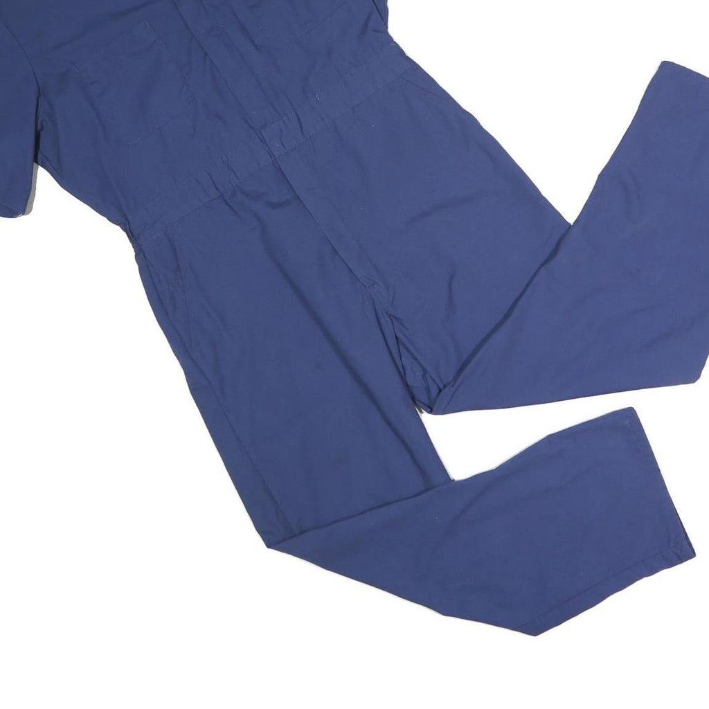 DICKIES Mens Blue Dungarees Regular Fit Polyester Blend XL W38 L28 Workwear