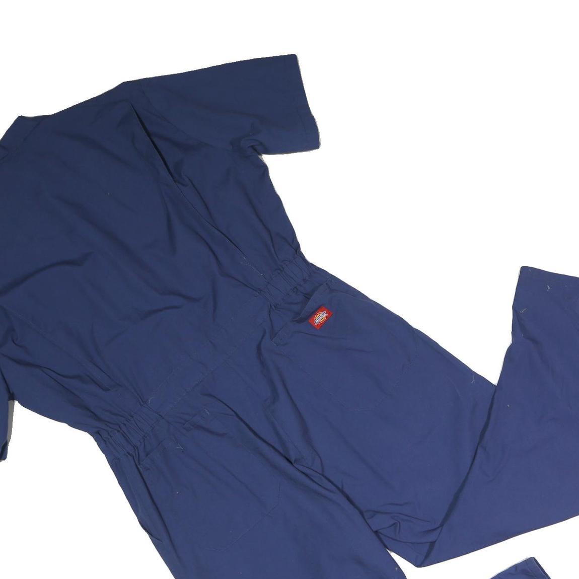 DICKIES Mens Blue Dungarees Regular Fit Polyester Blend XL W38 L28 Workwear