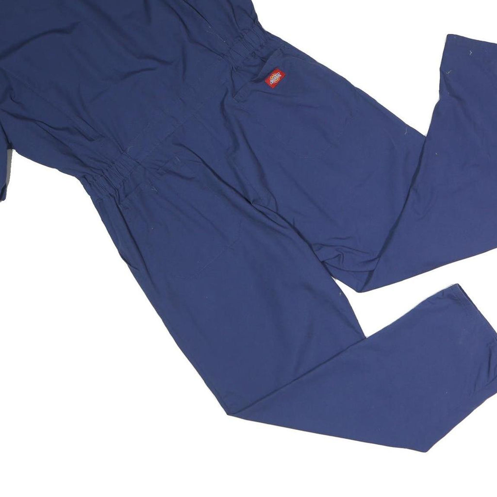 DICKIES Mens Blue Dungarees Regular Fit Polyester Blend XL W38 L28 Workwear