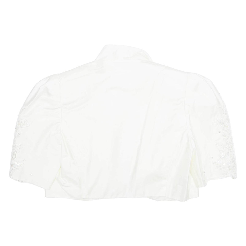 Womens Waistcoat White Collared M