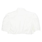 Womens Waistcoat White Collared M