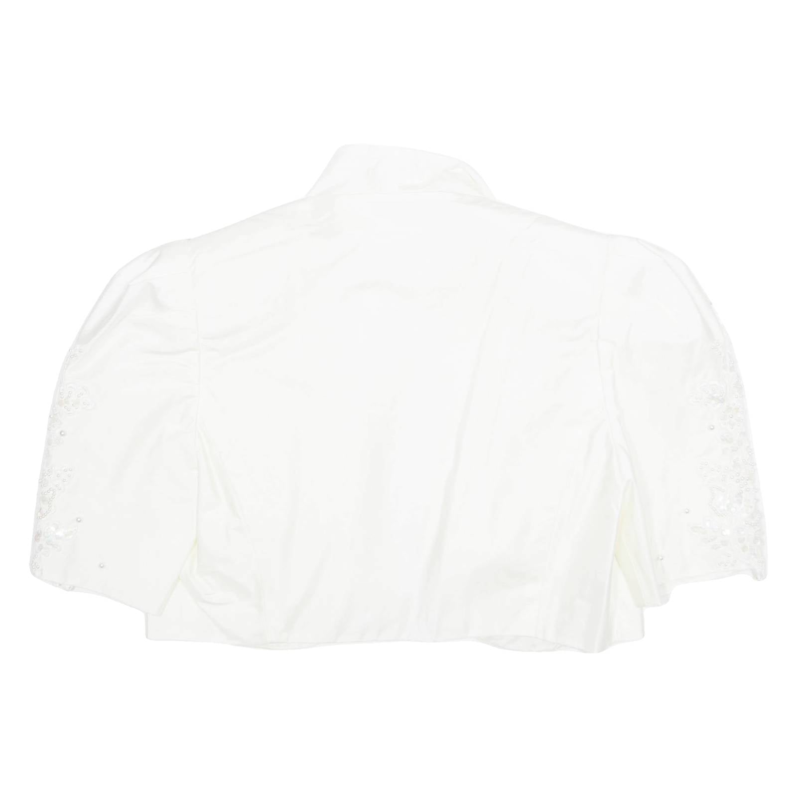 Womens Waistcoat White Collared M