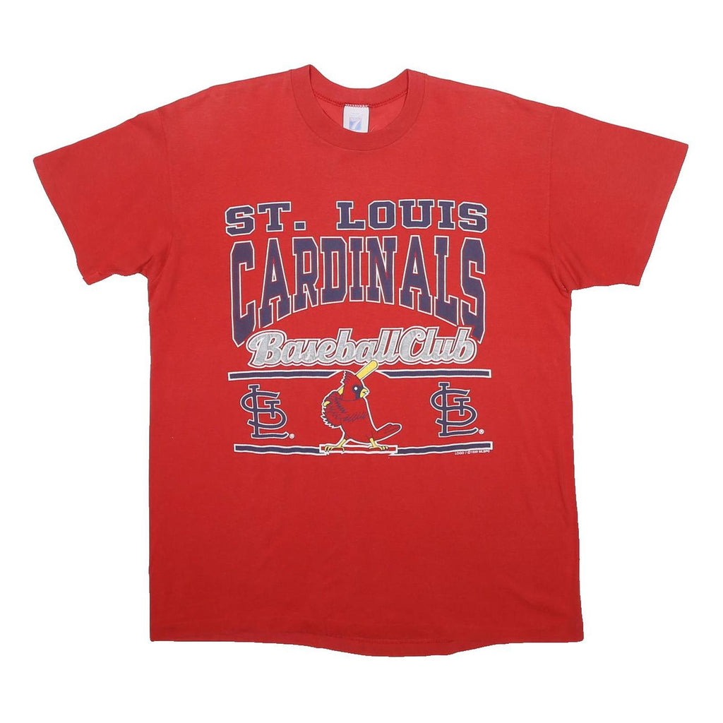 LOGO 7 Mens Red St Louis Cardinals Graphic T-Shirt XL Short Sleeve Crew Neck