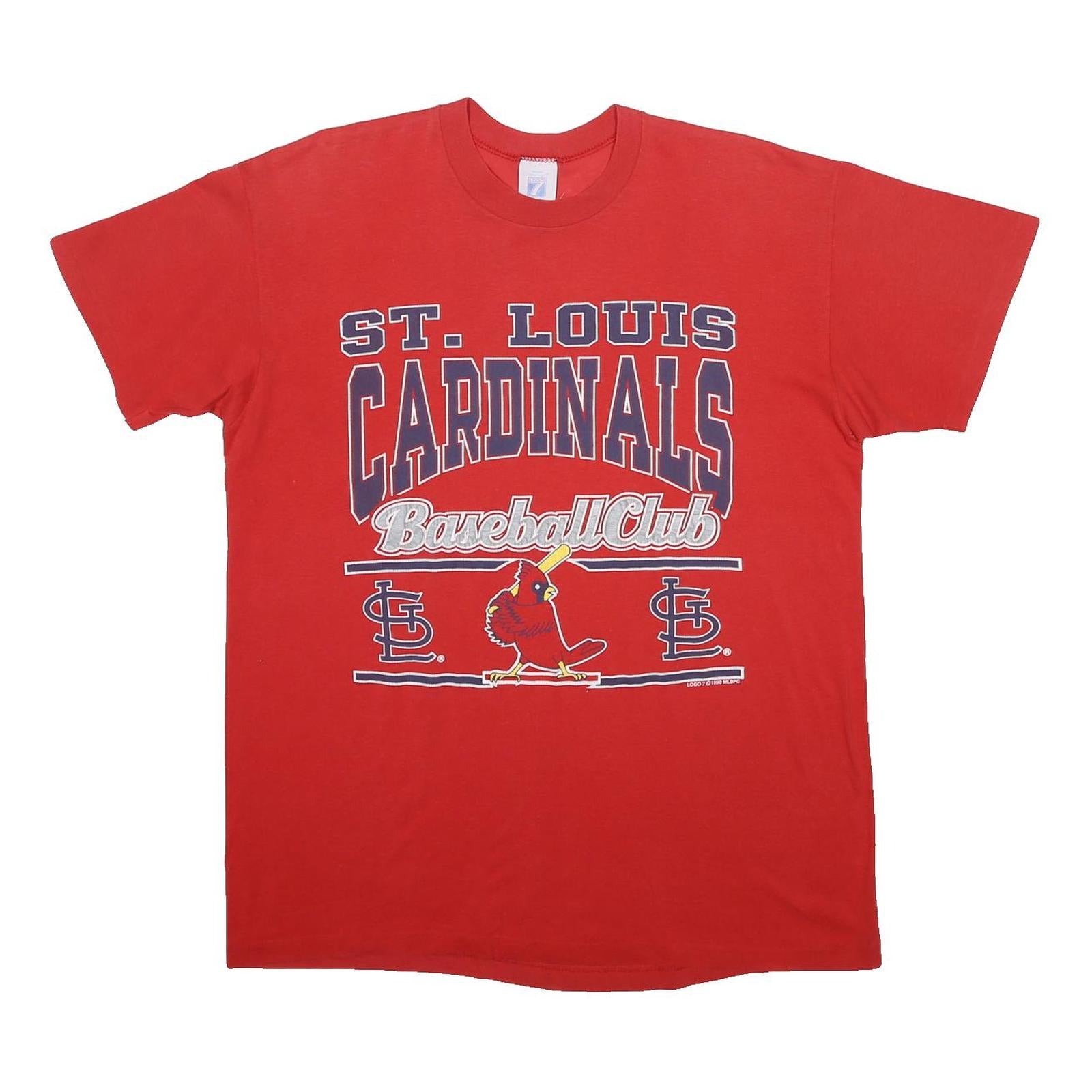 LOGO 7 Mens Red St Louis Cardinals Graphic T-Shirt XL Short Sleeve Crew Neck