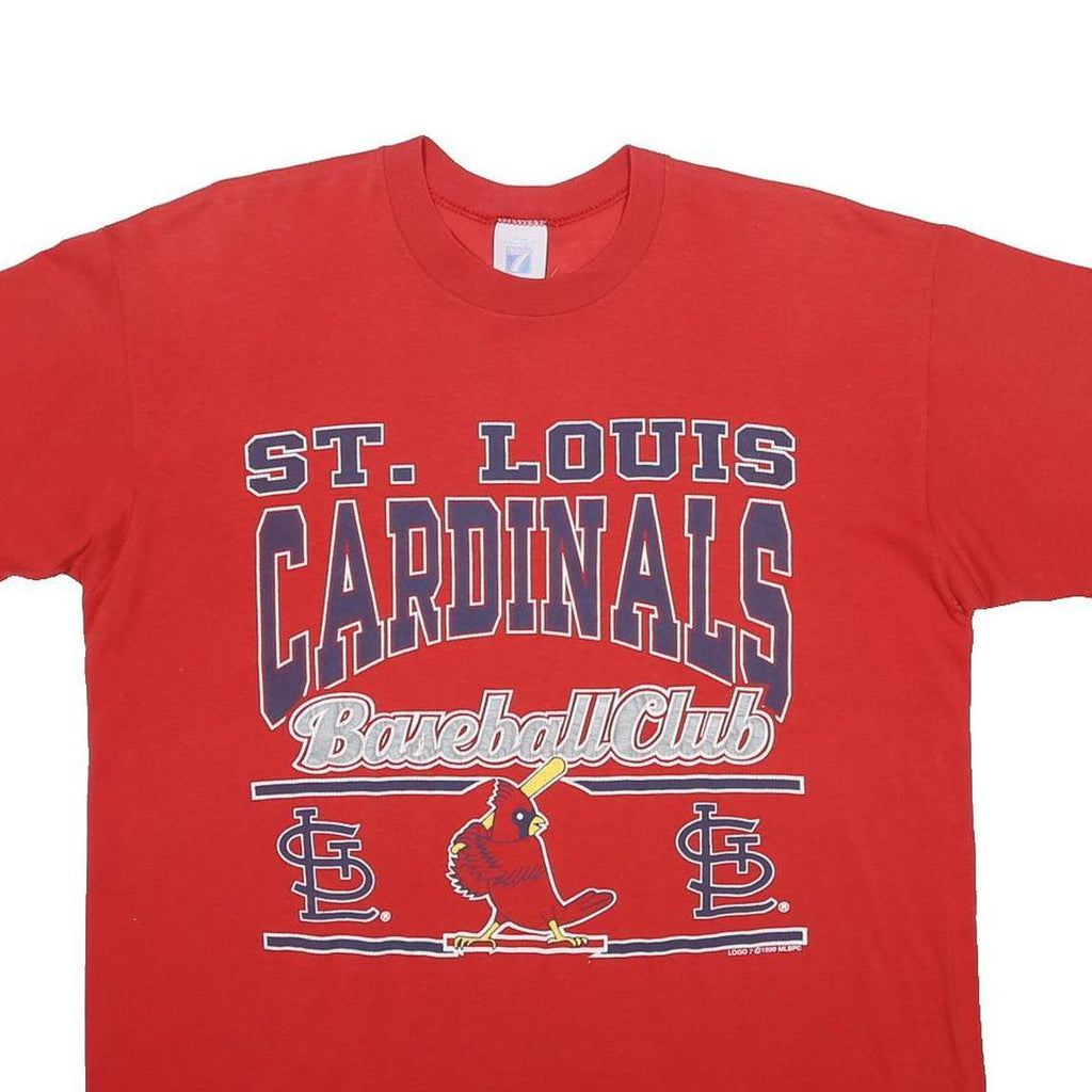 LOGO 7 Mens Red St Louis Cardinals Graphic T-Shirt XL Short Sleeve Crew Neck