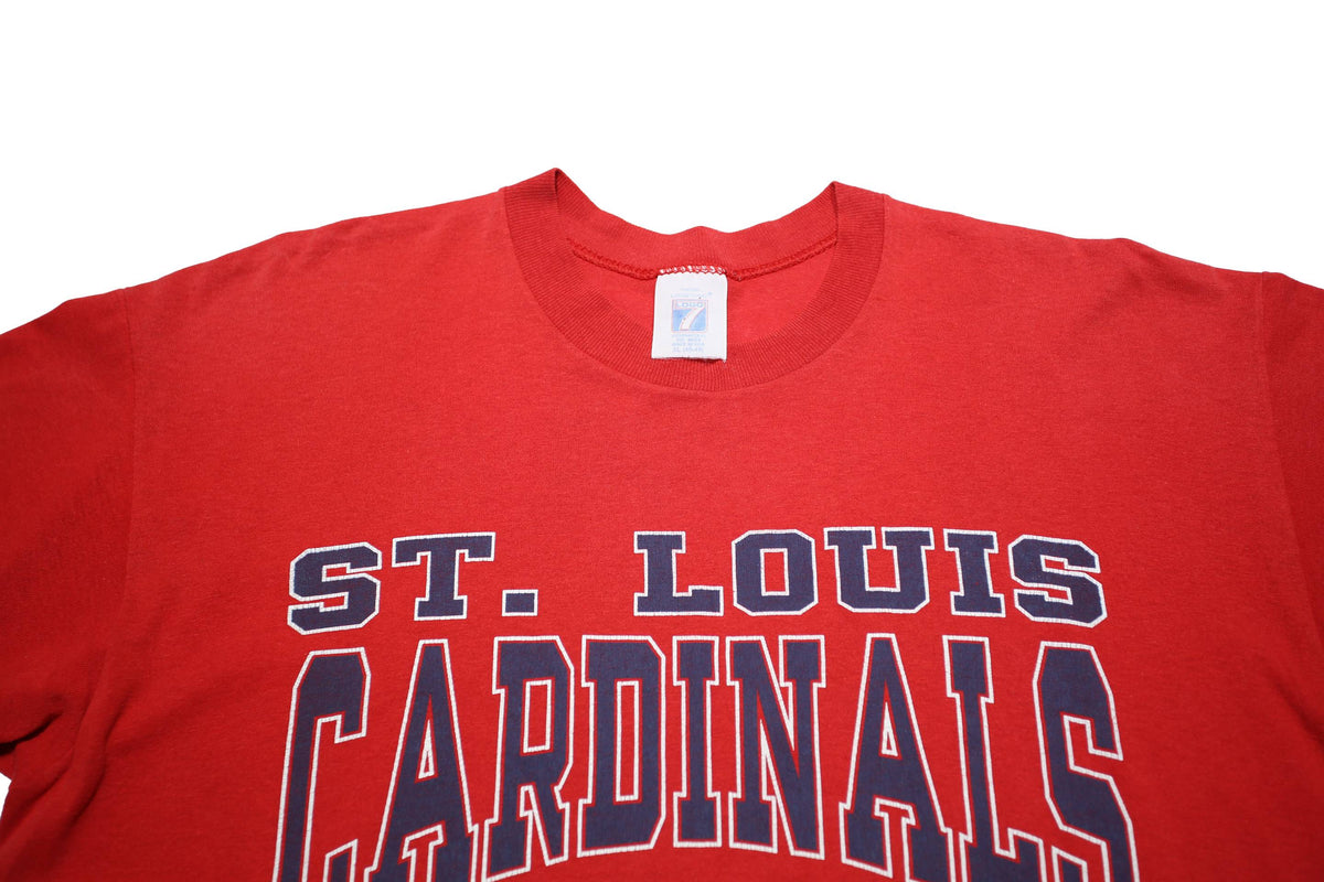 LOGO 7 Mens Red St Louis Cardinals Graphic T-Shirt XL Short Sleeve Crew Neck