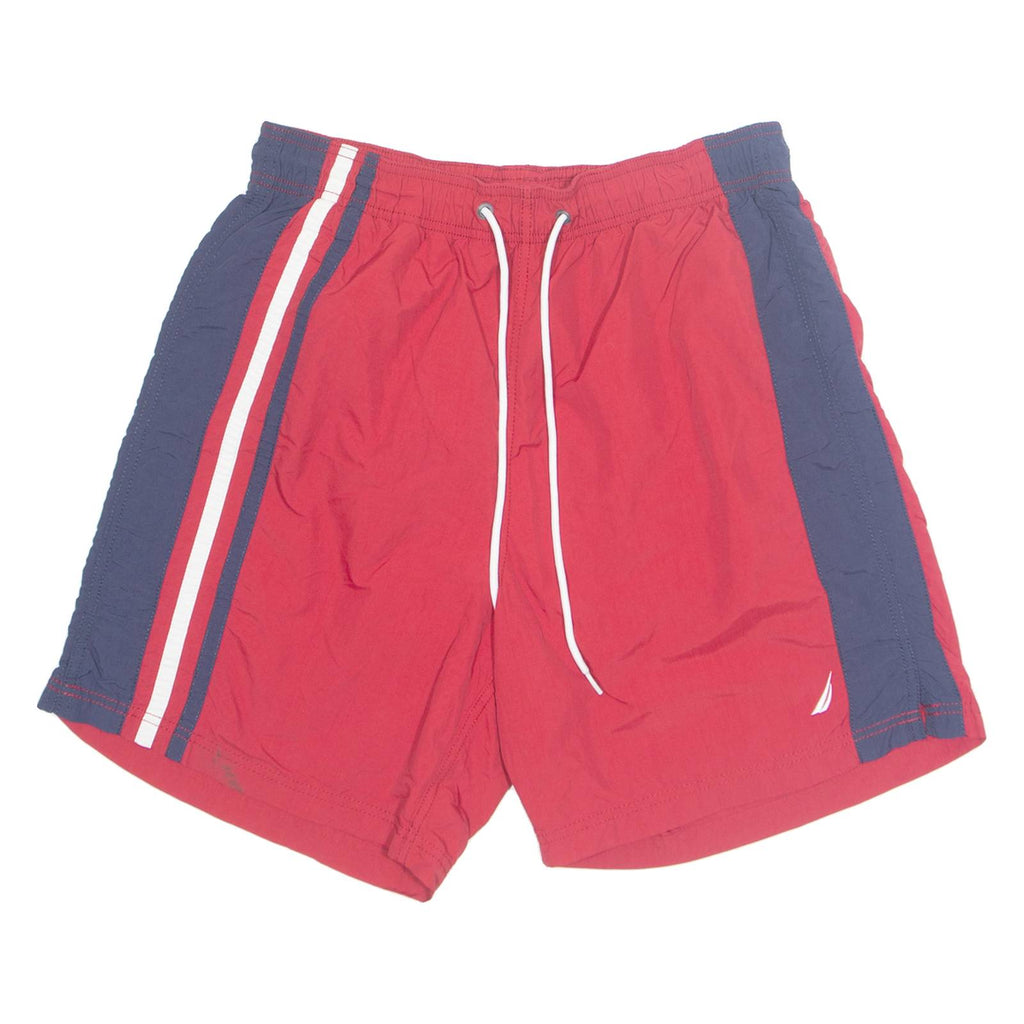 NAUTICA Mesh Lined Mens Swimming Shorts Red M W28