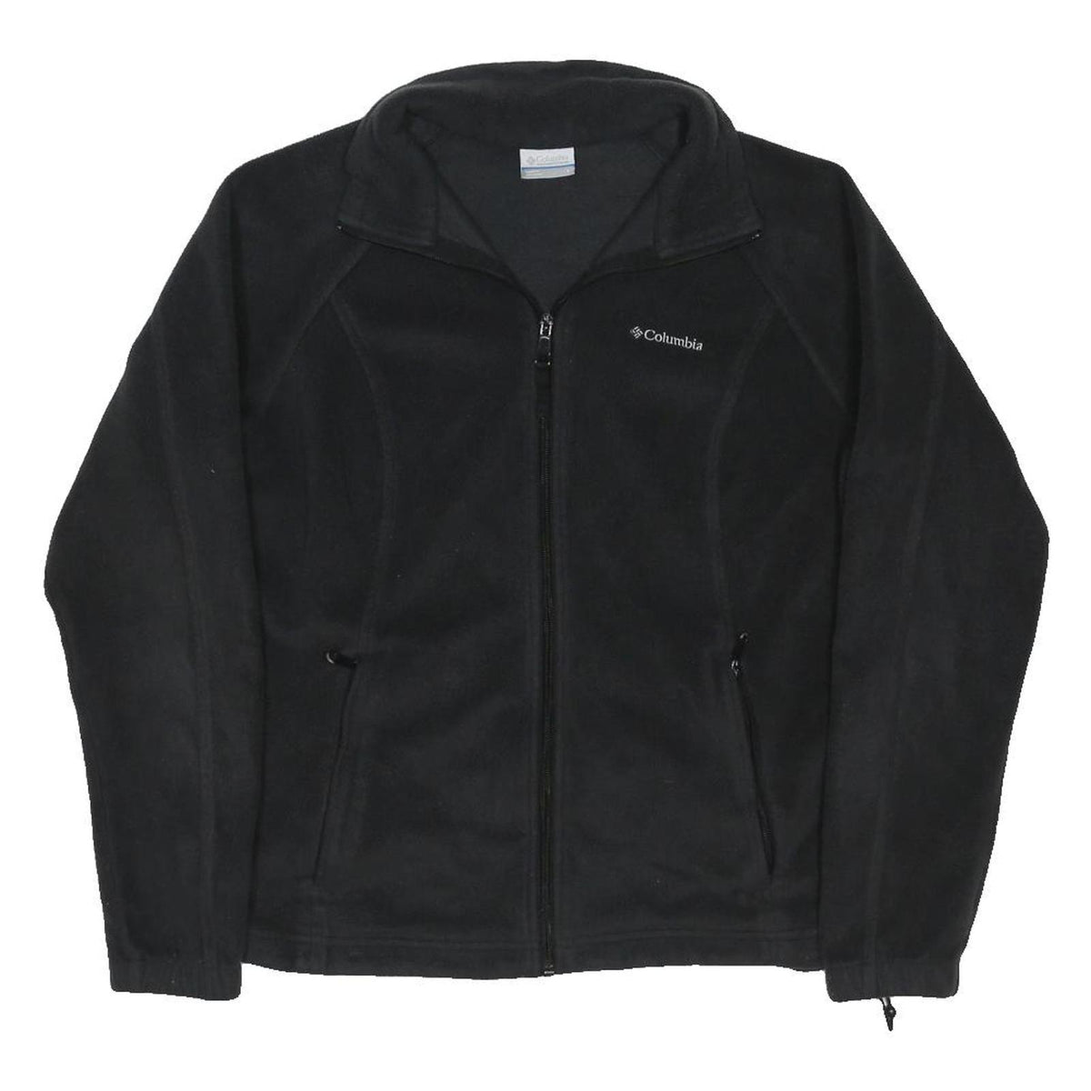 COLUMBIA Womens Black Jacket L Polyester Blend Zip Outdoor Activewear Casual