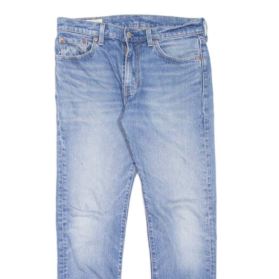 LEVI'S 512 BIG E Jeans Mens Blue Slim Tapered Stone Wash W30 L27
