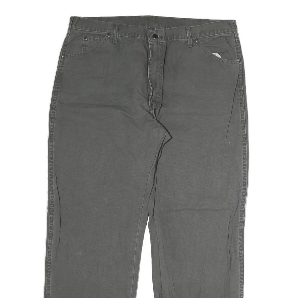DICKIES Mens Jeans Grey Regular Straight Denim Medium W40 L30 Workwear
