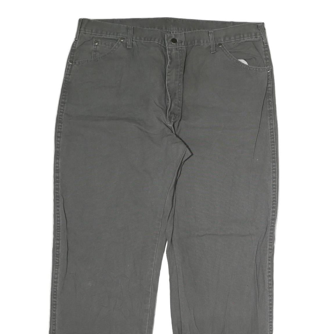 DICKIES Mens Jeans Grey Regular Straight Denim Medium W40 L30 Workwear