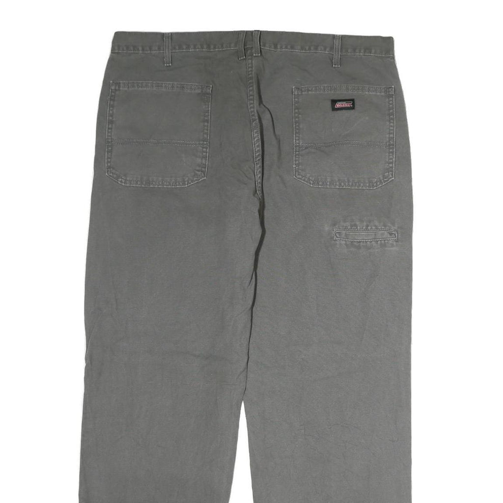 DICKIES Mens Jeans Grey Regular Straight Denim Medium W40 L30 Workwear