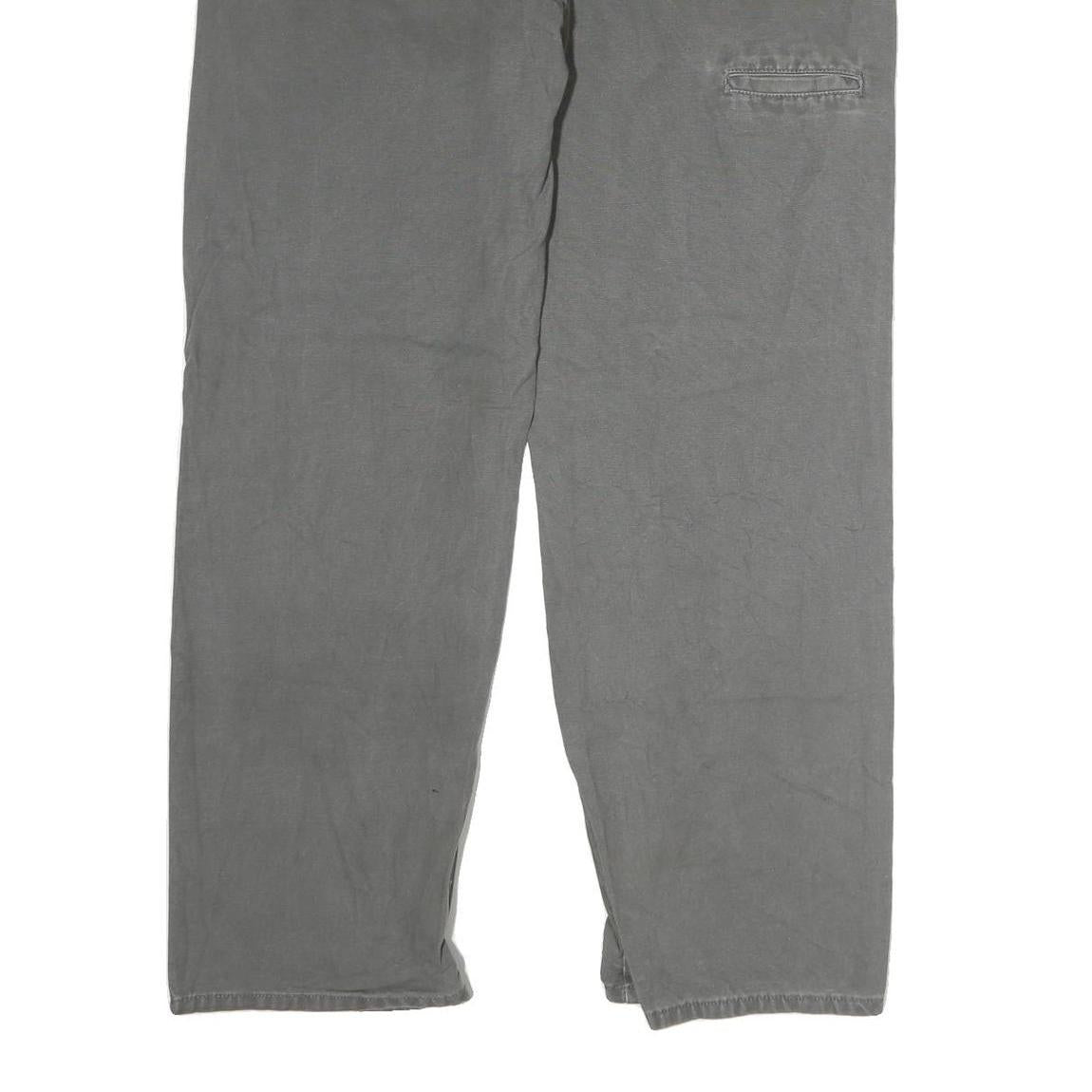 DICKIES Mens Jeans Grey Regular Straight Denim Medium W40 L30 Workwear