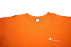 CHAMPION Mens Orange Graphic T-Shirt XL Short Sleeve Crew Neck Logo