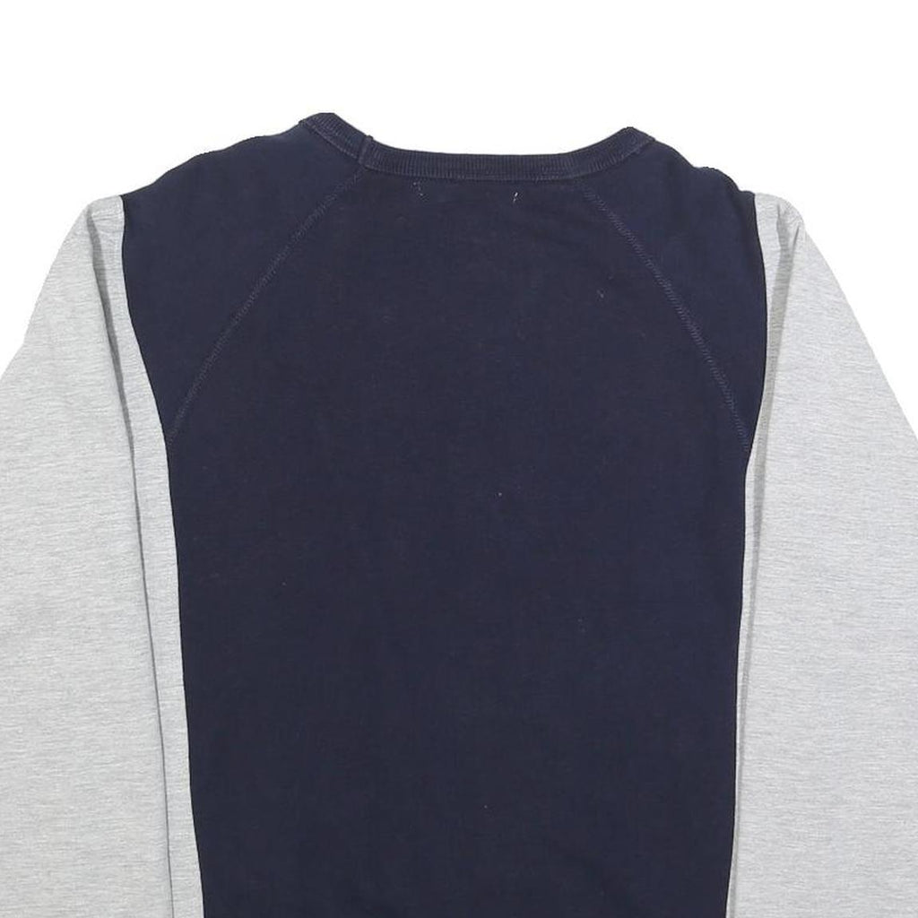 NIKE Mens Blue & Grey Sweatshirt Crew Neck S Cotton Blend Casual Retro