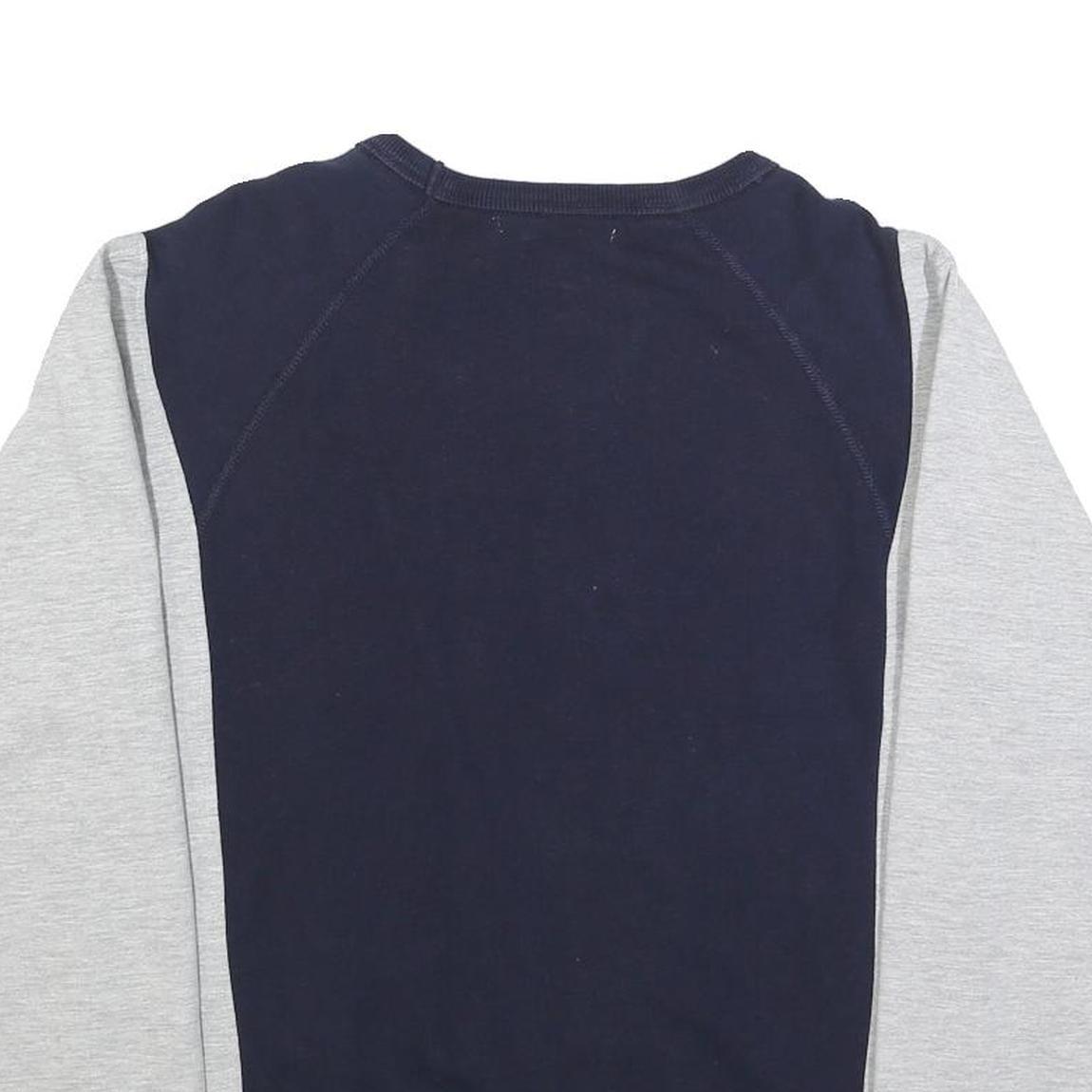 NIKE Mens Blue & Grey Sweatshirt Crew Neck S Cotton Blend Casual Retro