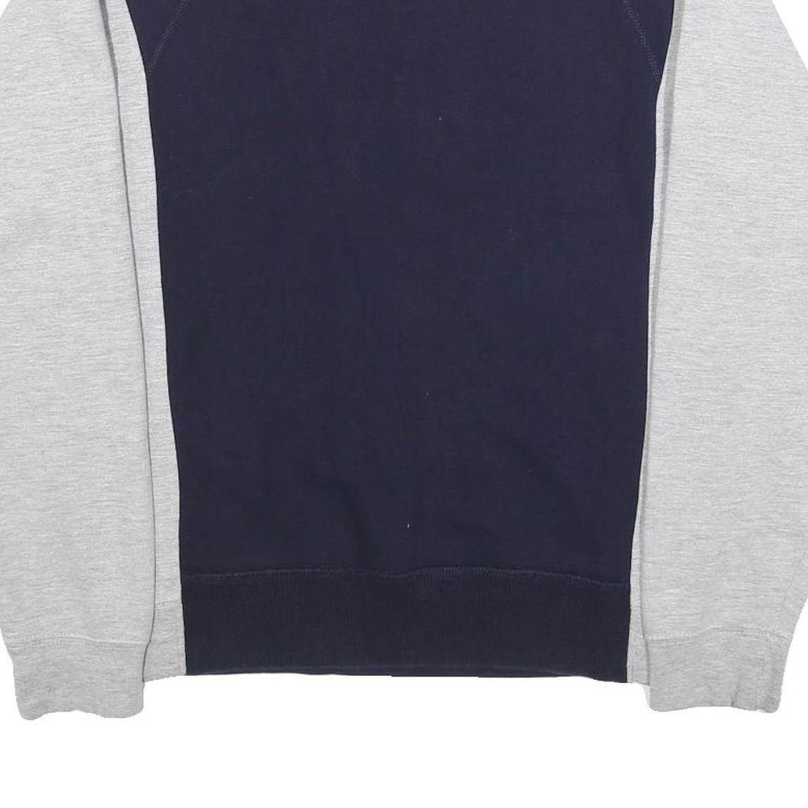 NIKE Mens Blue & Grey Sweatshirt Crew Neck S Cotton Blend Casual Retro