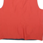 CHAPS Mens Red & Navy Waistcoat Outdoor Zip Sleeveless Regular Fit Polyester