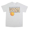 GILDAN Mens Grey Basketball Mom Graphic T-Shirt M Short Sleeve Crew Neck Sport