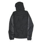 ADIDAS Mens Black Performance Jacket XL Polyester Plain Football Club Logo Zip