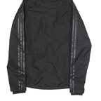 ADIDAS Mens Black Performance Jacket XL Polyester Plain Football Club Logo Zip