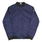 PUMA Mens Navy Blue Bomber Jacket S Polyester Blend Plain Zip Sportswear