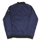 PUMA Mens Navy Blue Bomber Jacket S Polyester Blend Plain Zip Sportswear