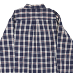 TOMMY HILFIGER Mens Blue & White Check Shirt XL Classic Button-Down Collar