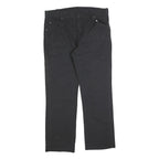 DICKIES Mens Black Cotton Blend Regular Fit Straight Leg Trousers W36 L30