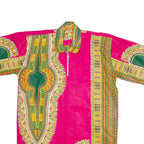 Mens Shirt Pink Crazy Pattern L